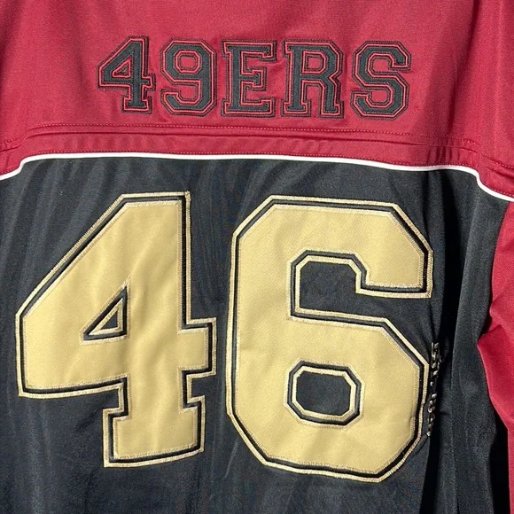 NFL San Francisco 49Ers embroidered logo pullover jacket size XXL